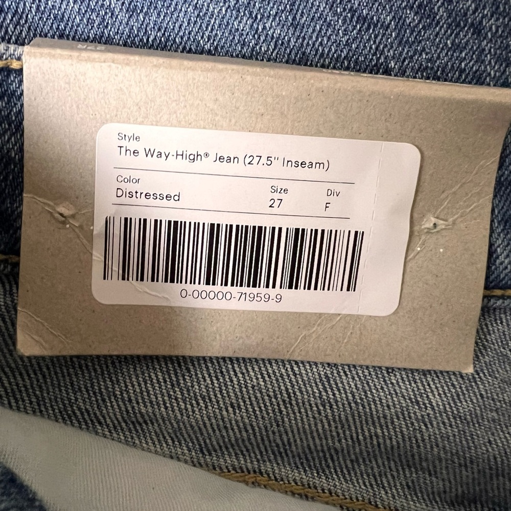 Everlane The Way High Women's Straight Leg Blue Jeans NWT - Picture 6 of 11